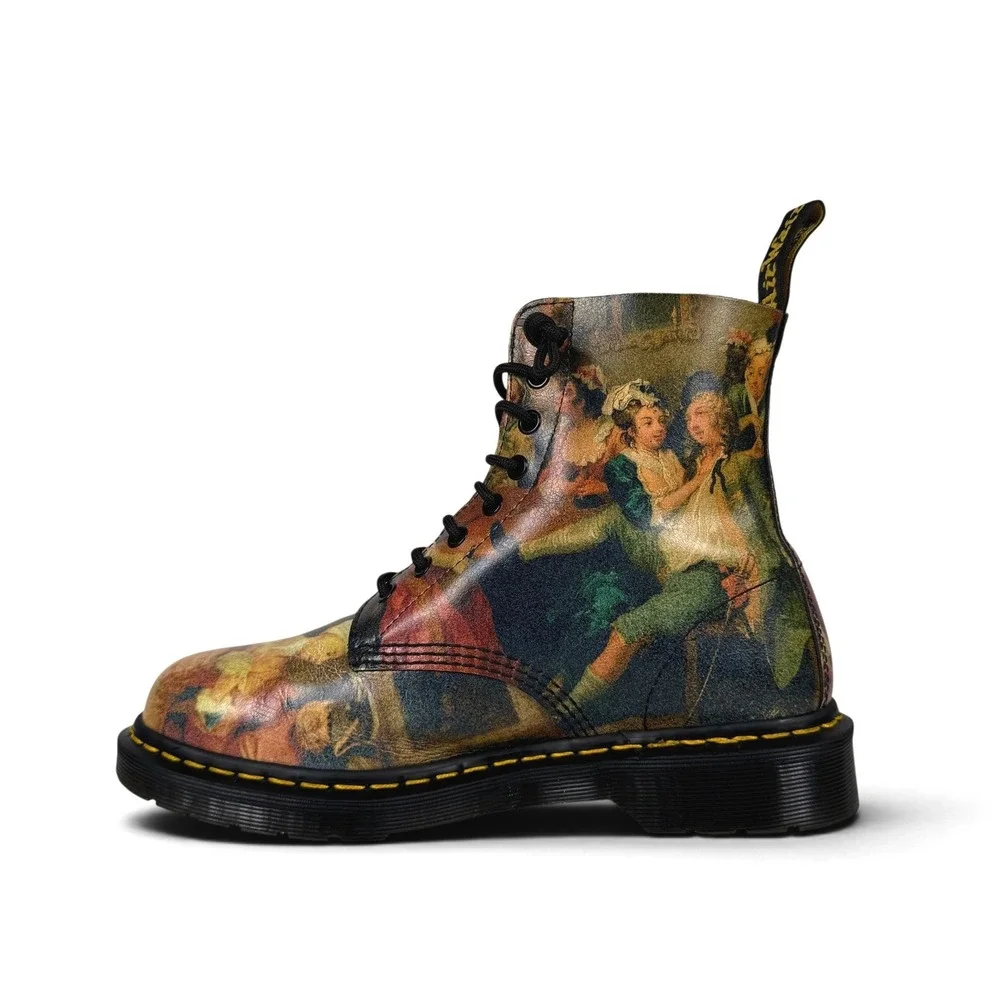 Dr. Martens Pascal Boots Museum Edition William Hogarth A Rakes Progress Mens 9